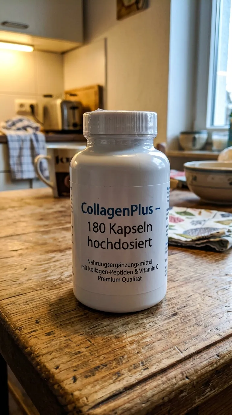 Kundenfoto CollagenPlus Kapseln – Smartphone-Aufnahme vor der Bearbeitung