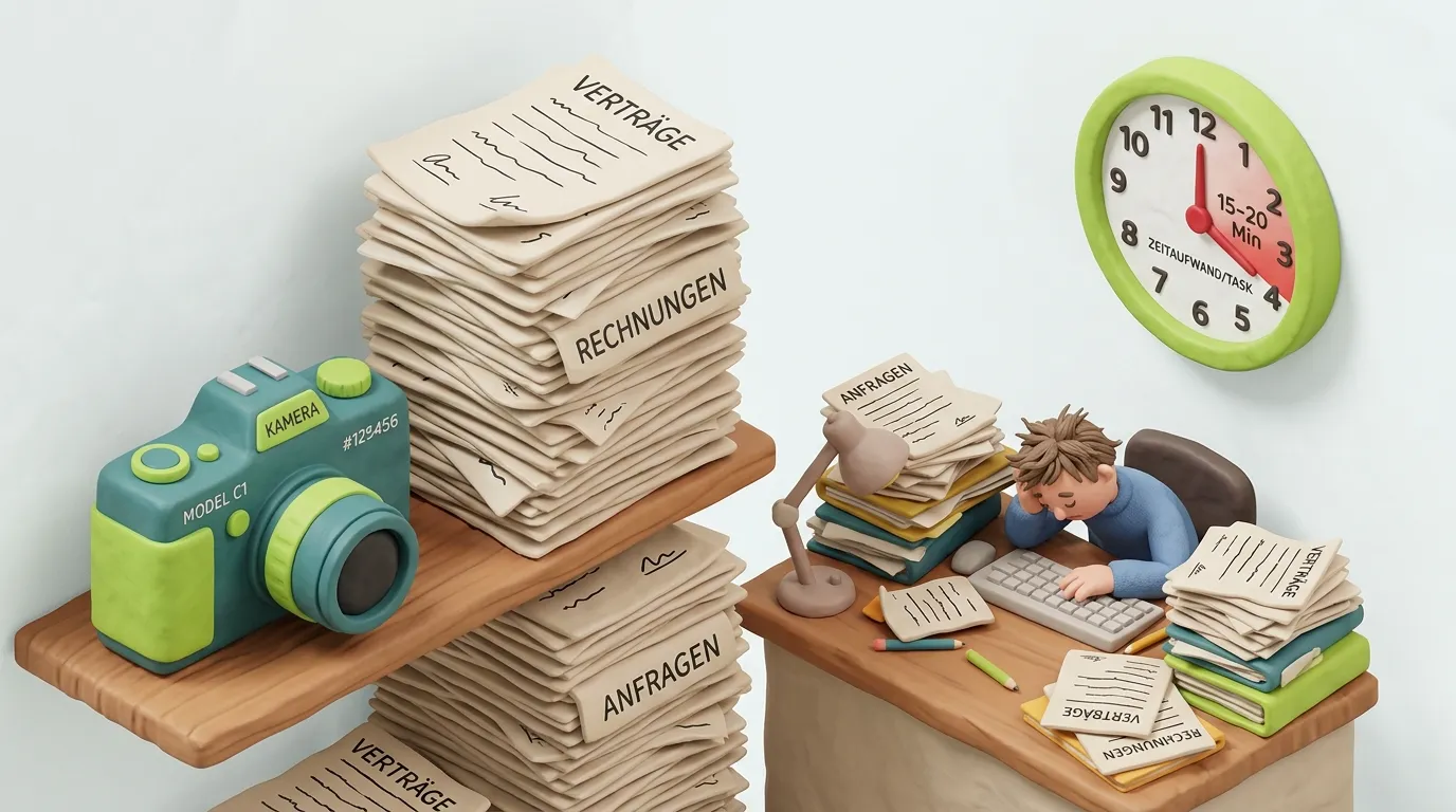 Hochzeitsfotograf – täglich 5-10 Anfragen manuell bearbeiten, Vertrag schreiben, Rechnungen nachfassen