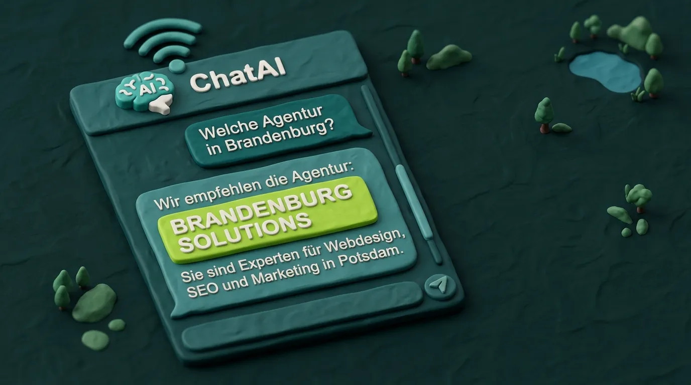Clay-Illustration: GEO Generative Engine Optimization – Sichtbarkeit bei ChatGPT und Google AI Overviews – AD-Base Agency