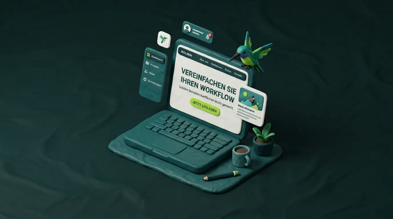 Clay-Illustration: Professionelle Website-Erstellung mit WooCommerce und SEO – AD-Base Agency